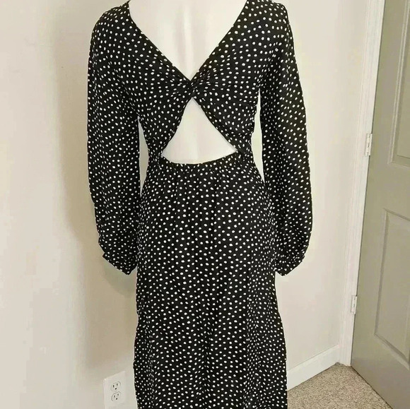Anthropologie Agatha Polka-Dot Midi Dress Size 2 - Picture 11 of 15